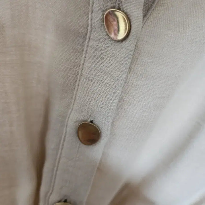 [BUNJANG] ZARA Beige Mini Shirt Dress / 자라 베이지 셔츠 미니 원피스