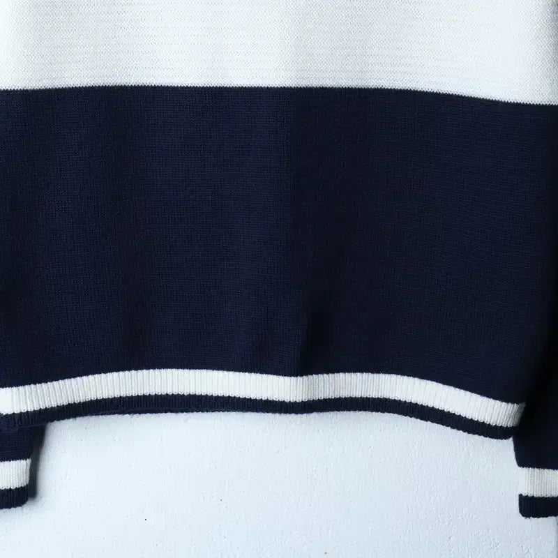 [BUNJANG] S Brand Vintage Navy Wool Turtleneck Knit / (S) 브랜드빈티지 니트 목폴라 네이비 울-17206