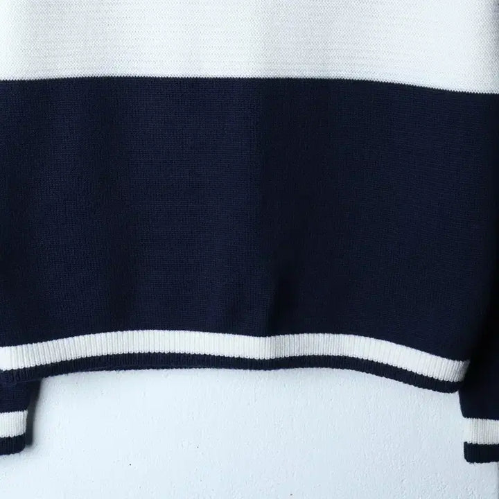 [BUNJANG] S Brand Vintage Navy Wool Turtleneck Knit / (S) 브랜드빈티지 니트 목폴라 네이비 울-17206