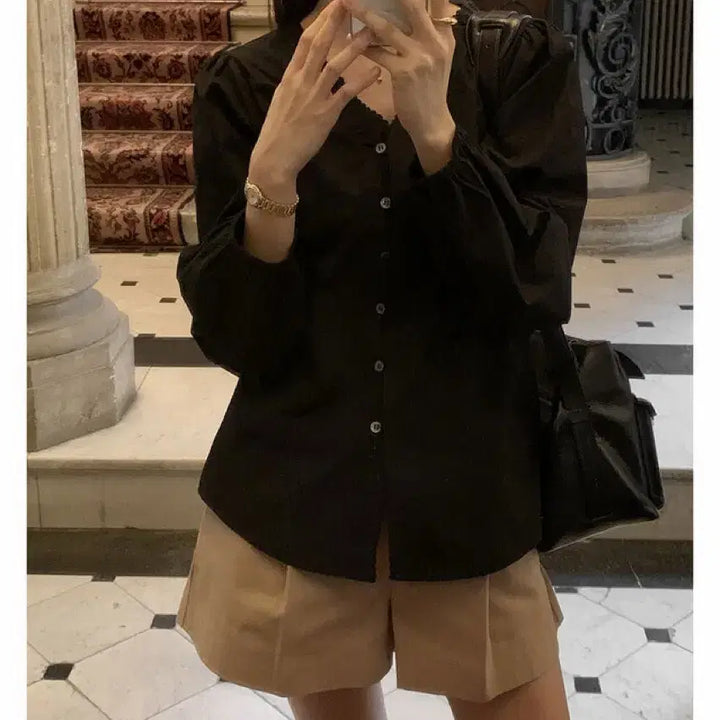 [BUNJANG] Edmore Vienna Lace Blouse / 에드모어 비엔나 스트랩 레이스 블라우스