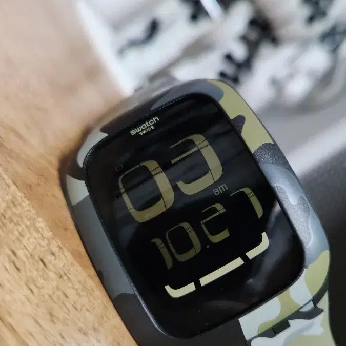 [BUNJANG] Swatch Touch Digital Camo Rare Watch / # SWATCH 스와치 터치 디지털 카모 레어모델 정품시계 급처