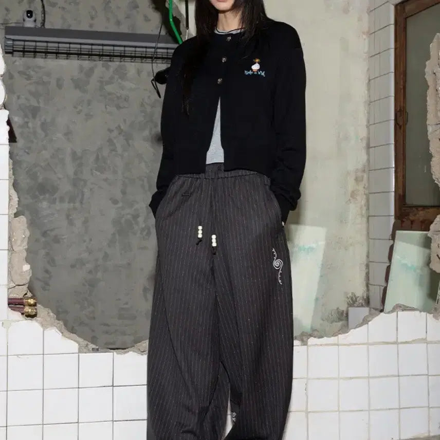 [BUNJANG] Lunakihhu Shooting Star Stripe Balloon Pants / 루나키후 슈팅스타 스트라이프 벌룬팬츠