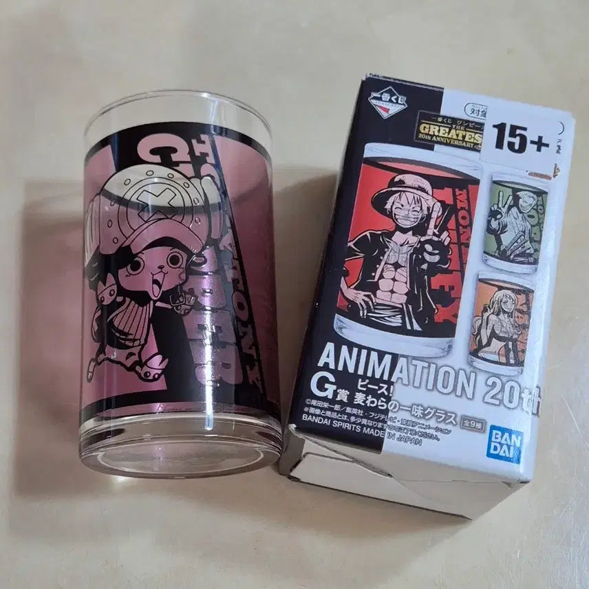 [BUNJANG] One Piece 20th Anniversary Chopper Glass Cup / [원피스] 20주년 이치방쿠지 제일복권 G상 쵸파 유리컵