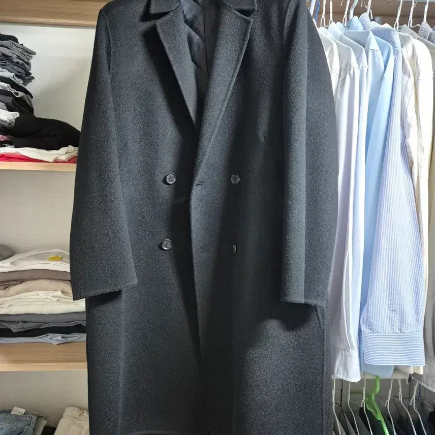 [BUNJANG] Time Homme Cashmere Double Coat / 한섬 타임옴므 캐시미어 더블코트