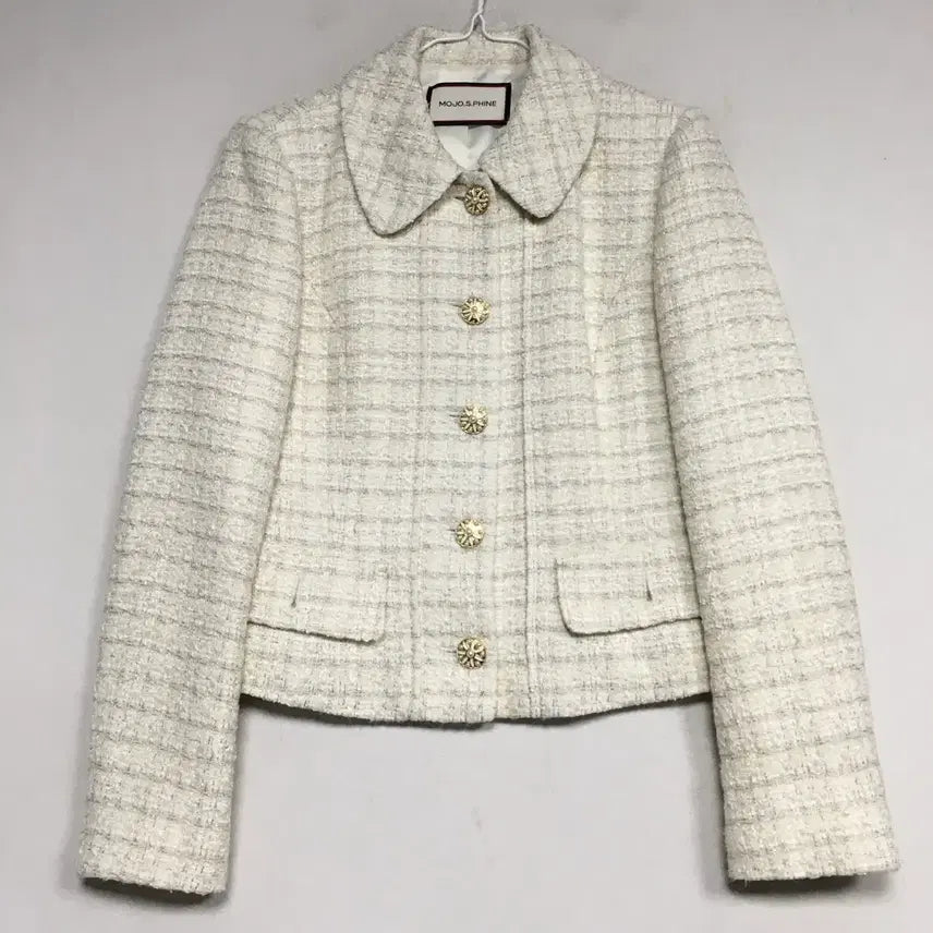 [BUNJANG] MojoSphin Tweed Jacket / 21 모조에스핀 버튼 트위드 자켓 55