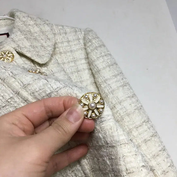 [BUNJANG] MojoSphin Tweed Jacket / 21 모조에스핀 버튼 트위드 자켓 55