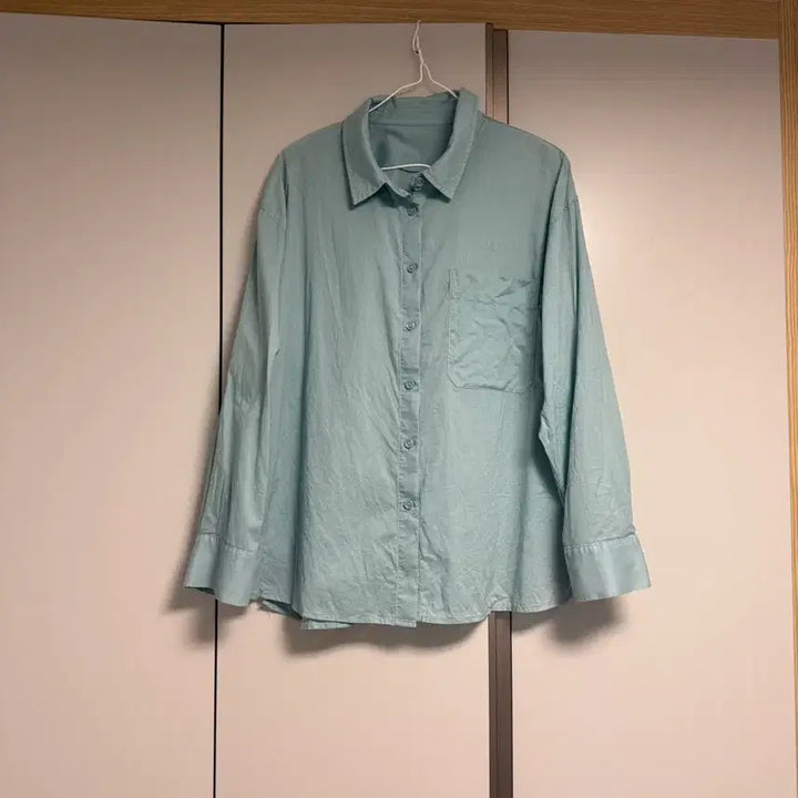 [BUNJANG] Designer Mint Cotton Shirt / 디자이너 민트 면 셔츠 88사이즈 (556677가능)