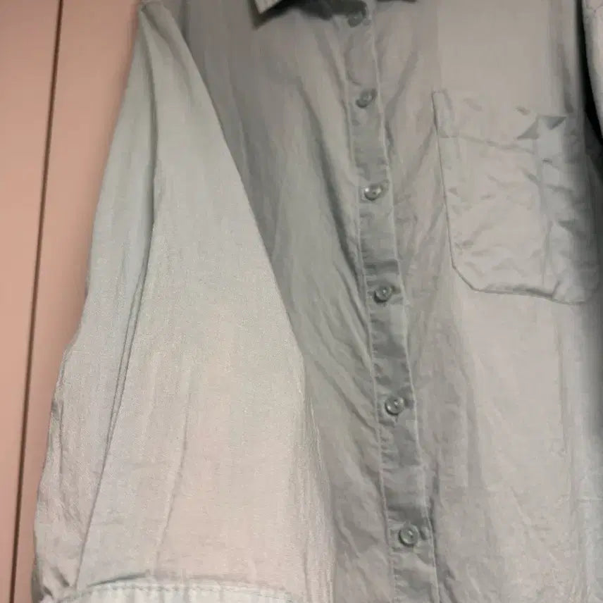[BUNJANG] Designer Mint Cotton Shirt / 디자이너 민트 면 셔츠 88사이즈 (556677가능)