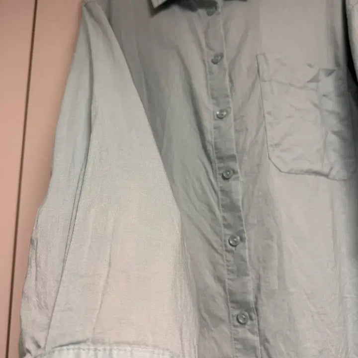 [BUNJANG] Designer Mint Cotton Shirt / 디자이너 민트 면 셔츠 88사이즈 (556677가능)