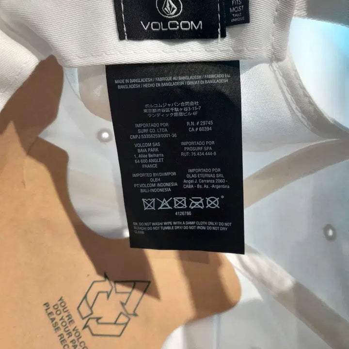[BUNJANG] Volcom White Ball Cap / (새상품) 볼컴 볼캡 (화이트)