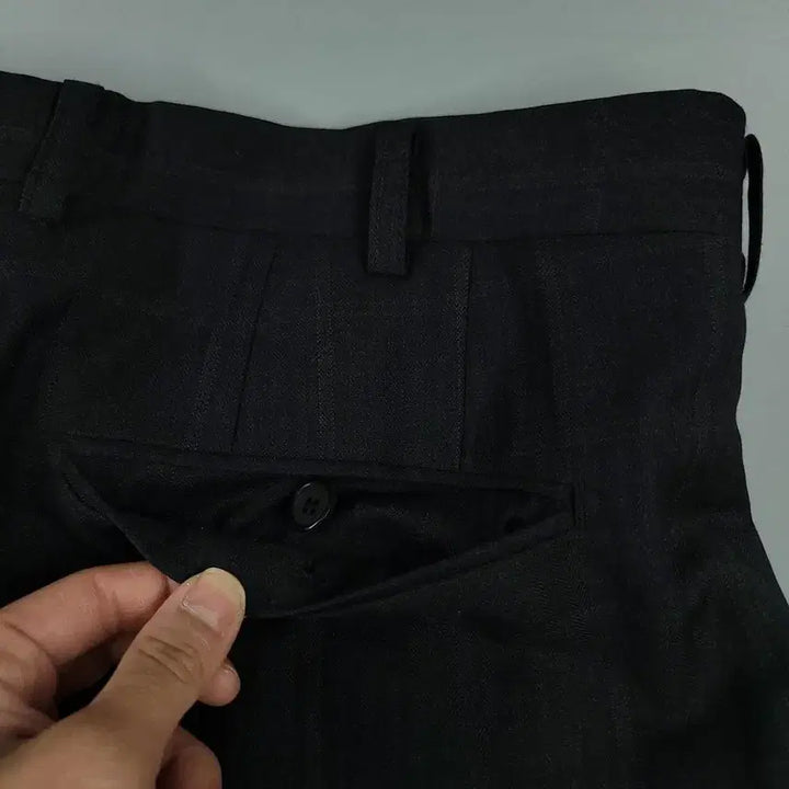 [BUNJANG] Givenchy Men Grid Pattern Trousers / GIVENCHY MEN 지방시 00s 딥그레이 딥브라운 블랙 배색 그리드