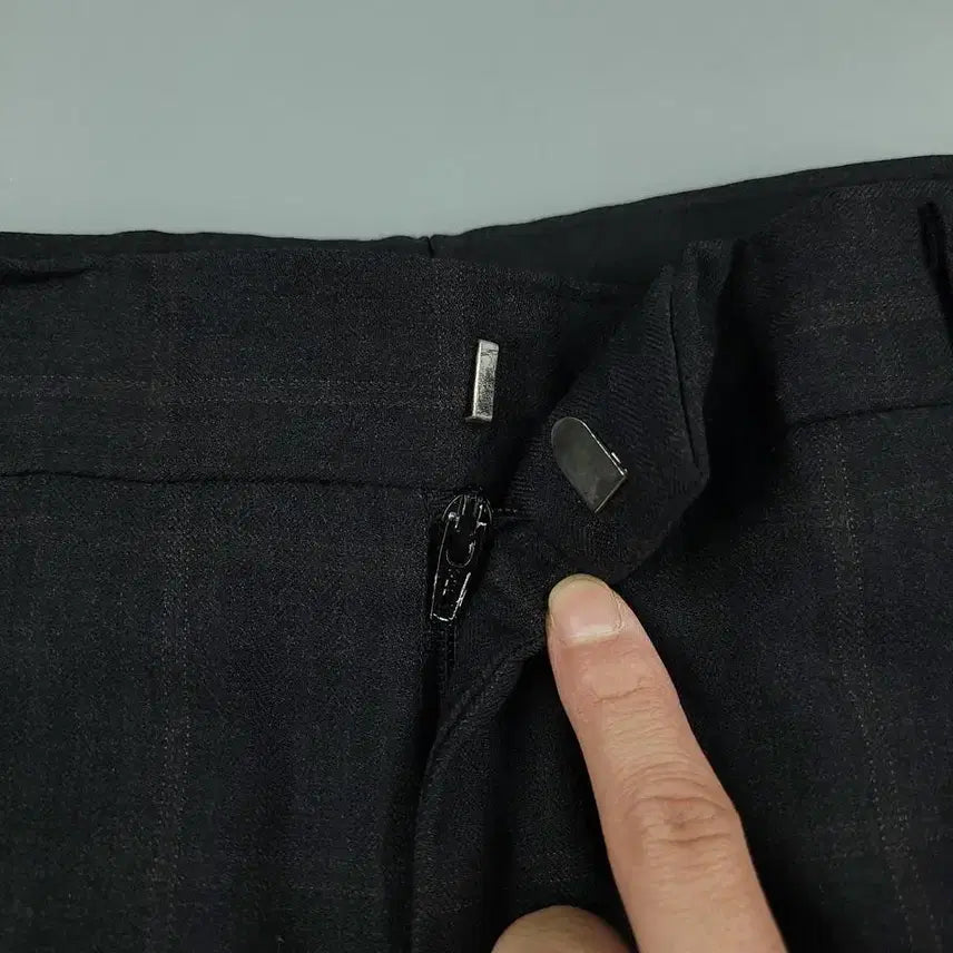 [BUNJANG] Givenchy Men Grid Pattern Trousers / GIVENCHY MEN 지방시 00s 딥그레이 딥브라운 블랙 배색 그리드