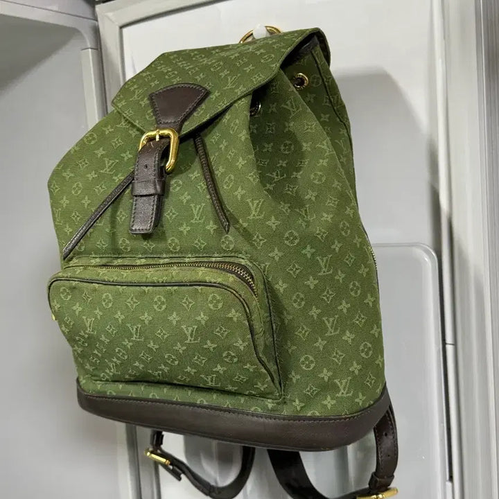 [BUNJANG] Louis Vuitton Montsouris Green Backpack GM / 루이비통 몽수리 그린 백팩 GM