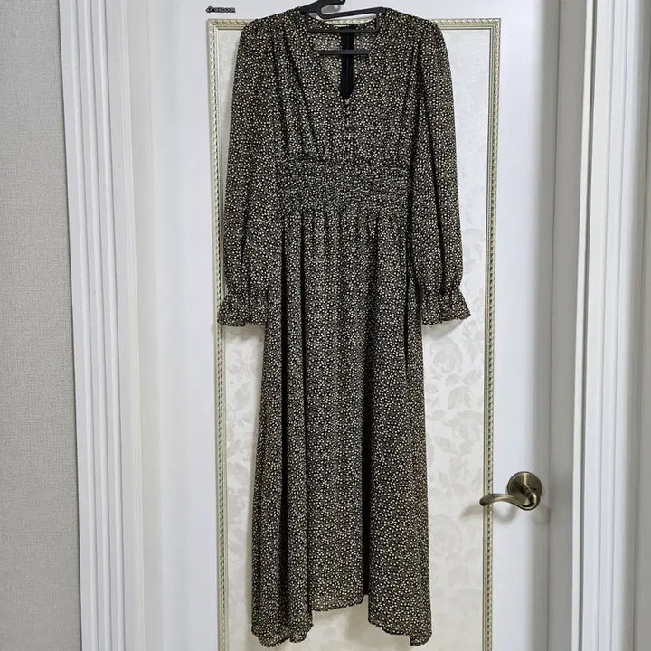 [BUNJANG] Floral Pattern Long Dress / 잔꽃무늬 롱 원피스