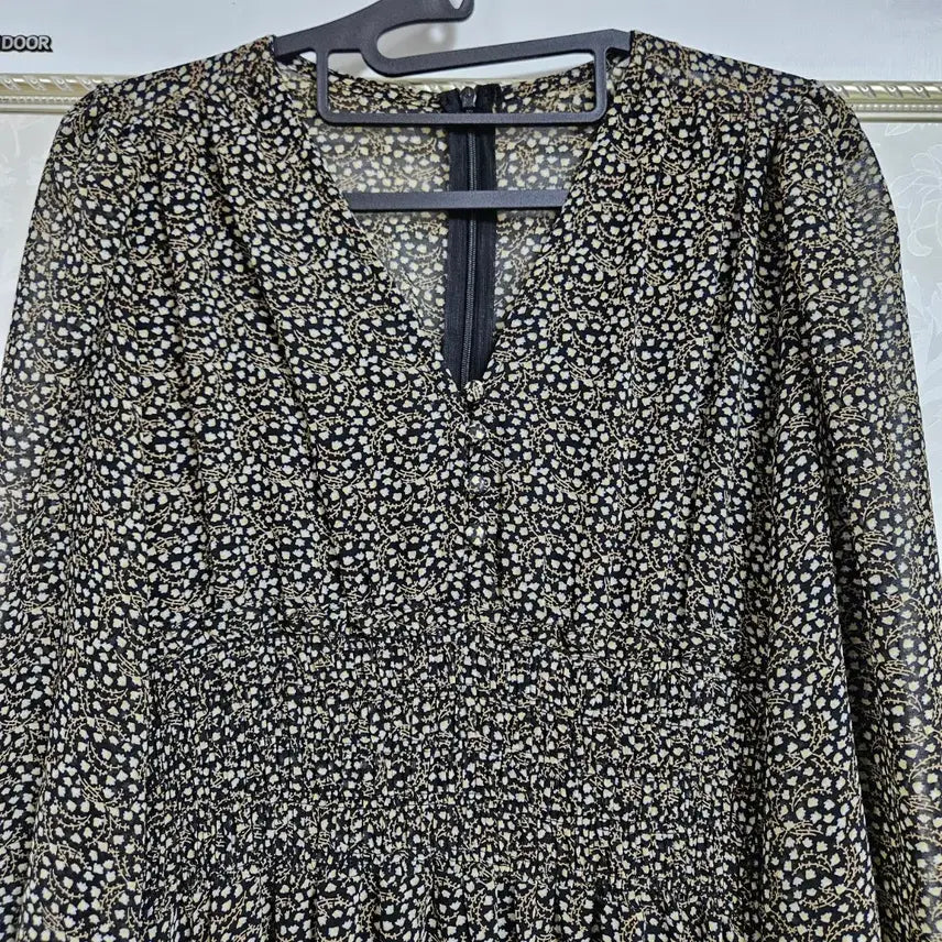 [BUNJANG] Floral Pattern Long Dress / 잔꽃무늬 롱 원피스