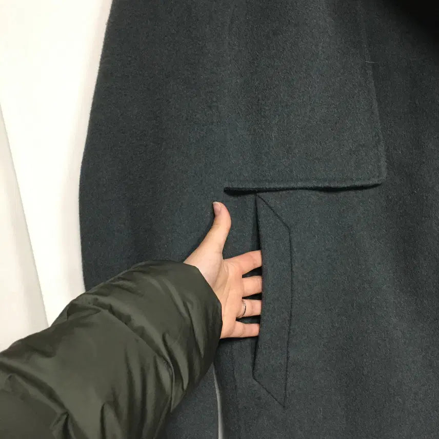 [BUNJANG] TIME Homme Cashmere Wool Coat / TIME 타임 옴므 캐시미어 울 코트 110
