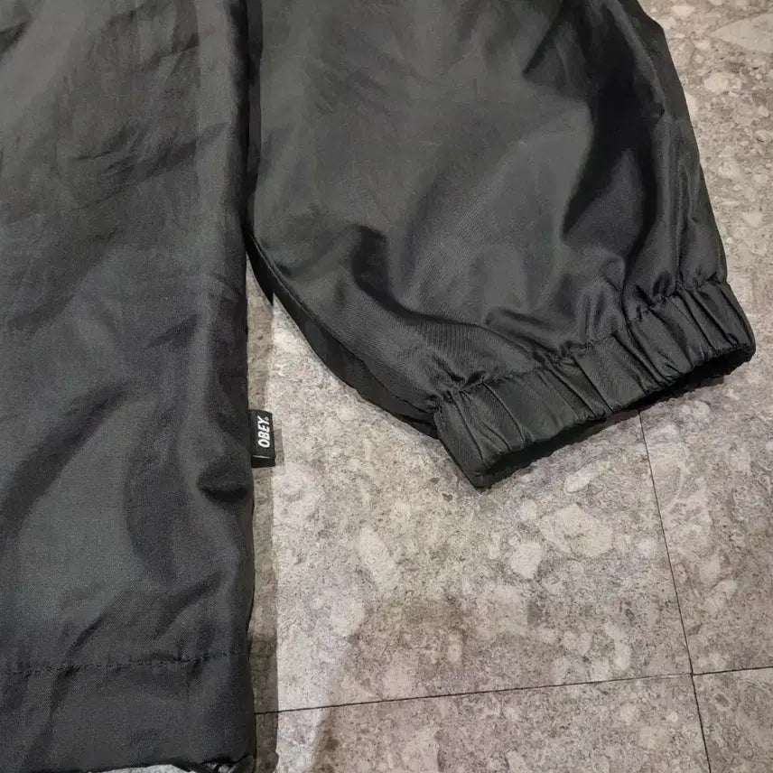 [BUNJANG] Obey Coach Jacket (Black, M) / 오베이 코치자켓 블랙 (M)