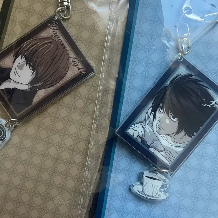 [BUNJANG] Death Note Light & L Keyring / 데스노트 라이토 엘 키링
