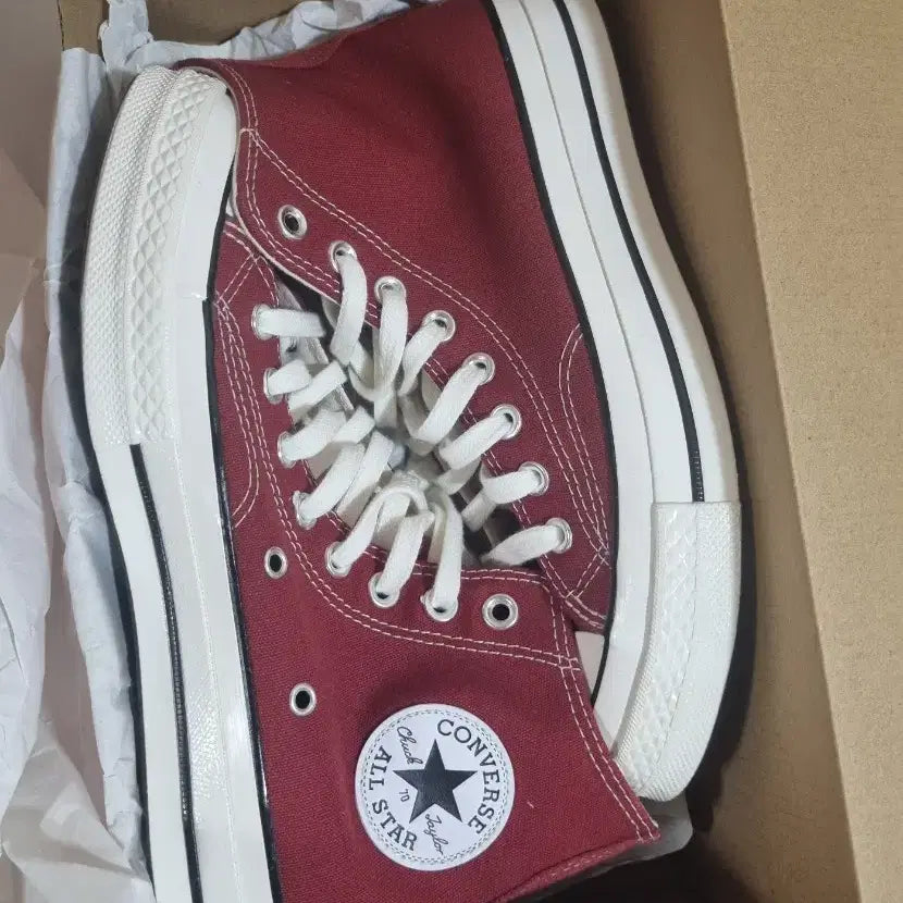 [BUNJANG] Converse Chuck 70 Park Red Sneakers / 컨버스 척 70 파크 레드 250사이즈