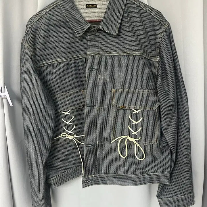 [BUNJANG] Capital Century Denim Lace-up Jacket / 캐피탈 센츄리 데님 레이스업 자켓