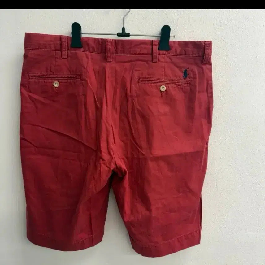 [SOLD OUT] 폴로 랄프로렌 레드 치노 하프 팬츠 (34)