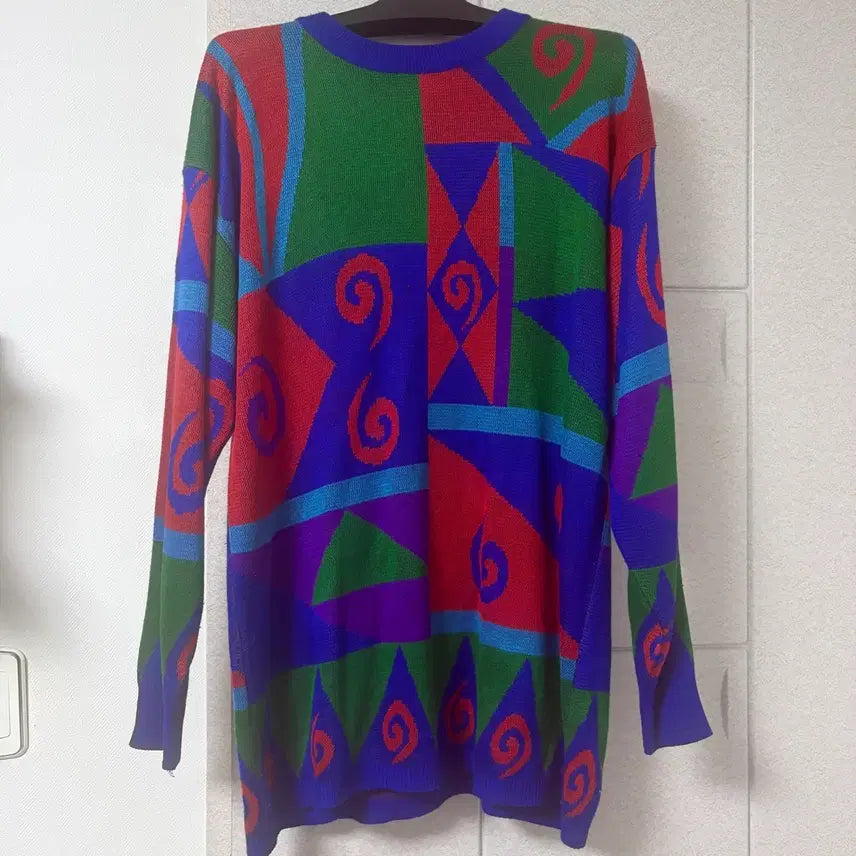 [BUNJANG] Vintage Pattern Knit Top / 빈티지 패턴 니트 100~105