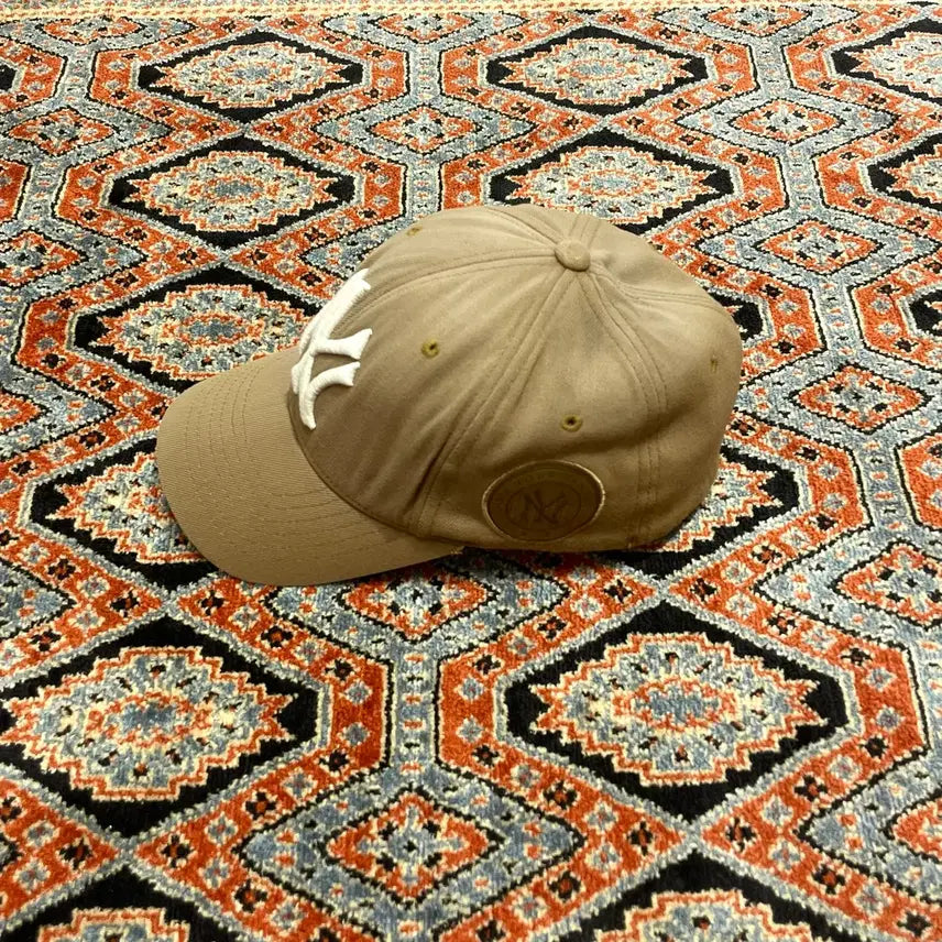[BUNJANG] MLB New York Yankees Beige Cotton Baseball Cap S-M / MLB 뉴욕양키스 베이지 면 야구볼캡 S-M