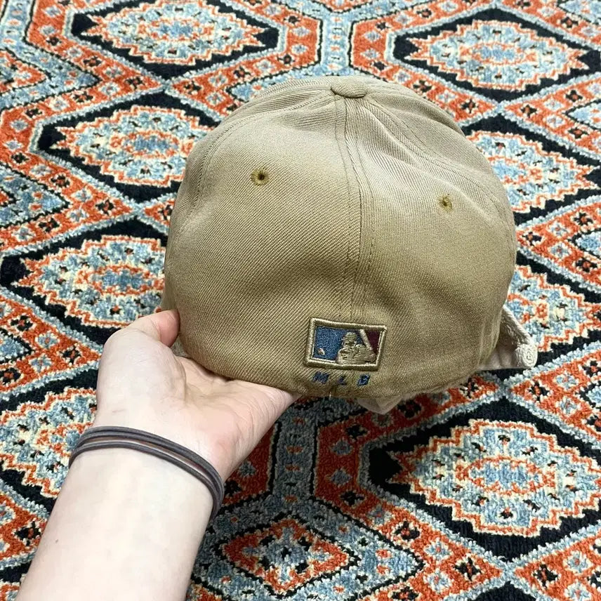 [BUNJANG] MLB New York Yankees Beige Cotton Baseball Cap S-M / MLB 뉴욕양키스 베이지 면 야구볼캡 S-M