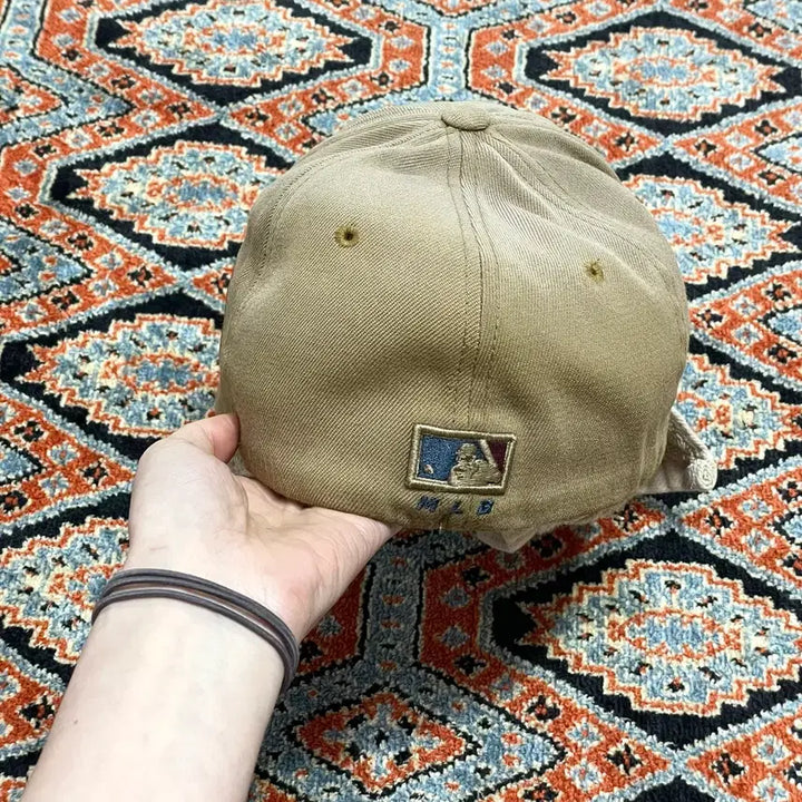 [BUNJANG] MLB New York Yankees Beige Cotton Baseball Cap S-M / MLB 뉴욕양키스 베이지 면 야구볼캡 S-M