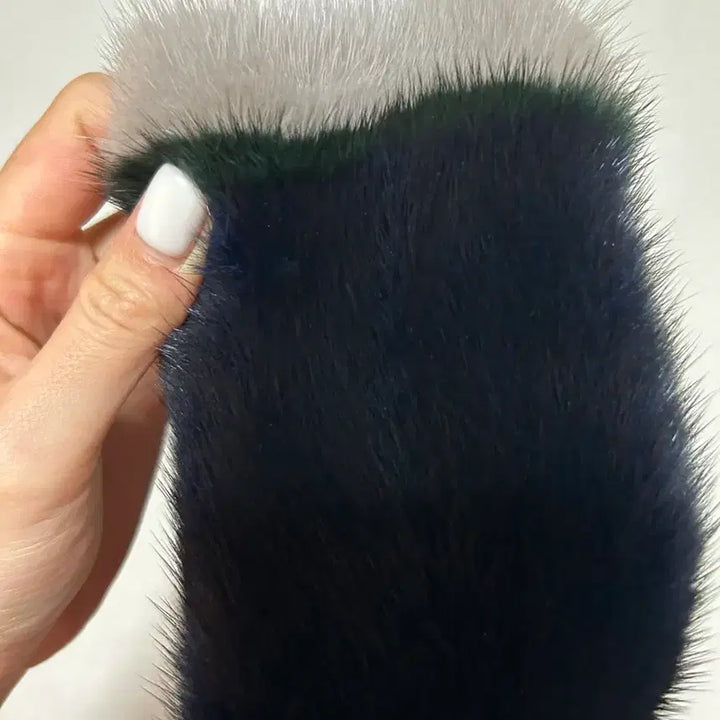 [BUNJANG] Metrocity Mink Two-Tone Muffler / 밍크 투톤 머플러 메트로시티