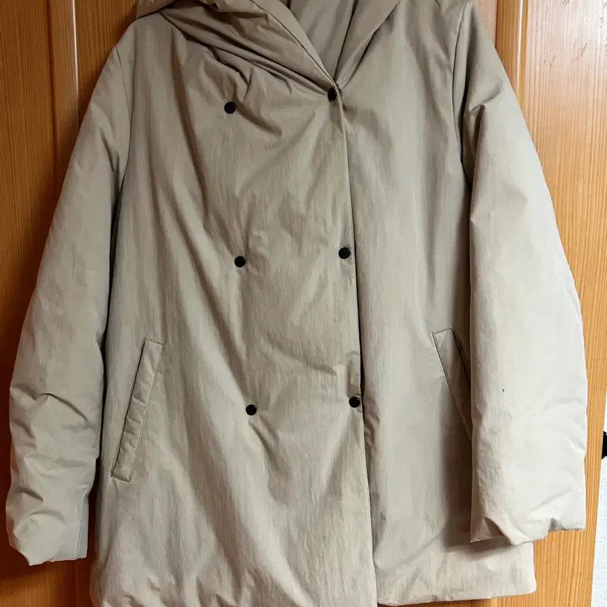 [BUNJANG] Calvin Klein Women's Padded Jacket Beige / 캘빈클라인 여성 패딩 M 베이지