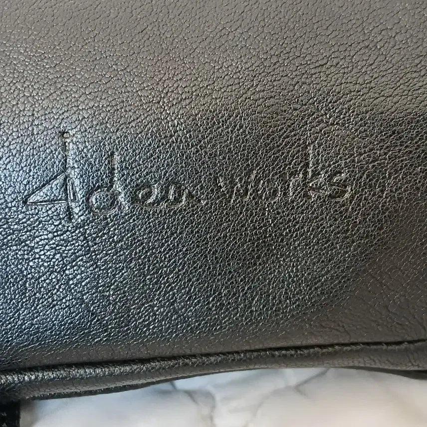 [BUNJANG] 4dea Works Black Leather Crossbody Bag / 포디어웍스 블랙 가죽 크로스백