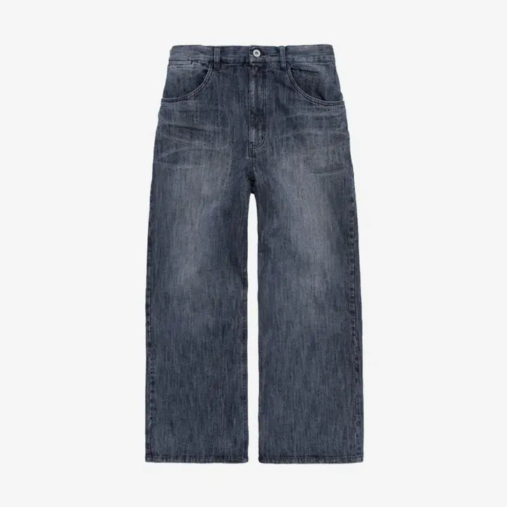 [BUNJANG] Polyteller Aged Goshima Denim Pants / [2, 판매] 폴리테루 에이지드 고시마 데님팬츠 워시드 미드 인디고