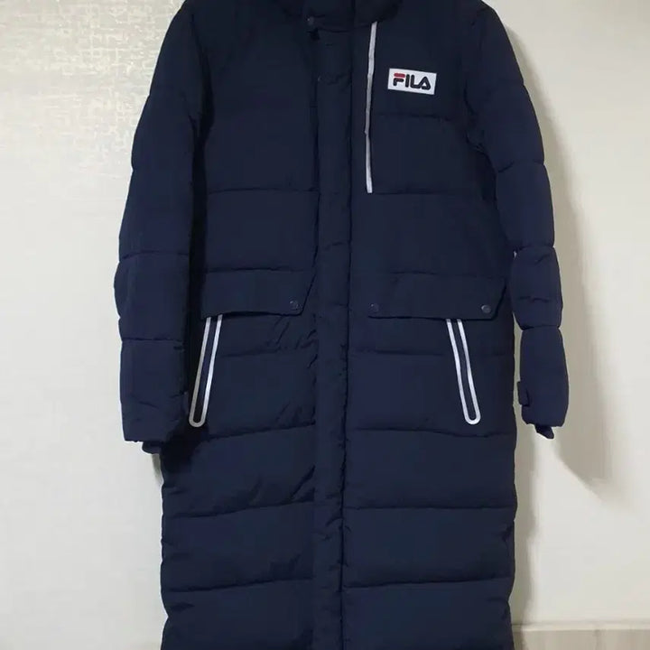 [BUNJANG] FILA Duck Down Long Padded Jacket (Navy) - Size 95 / FILA 휠라 덕다운 롱패딩 95 / 세탁 완료