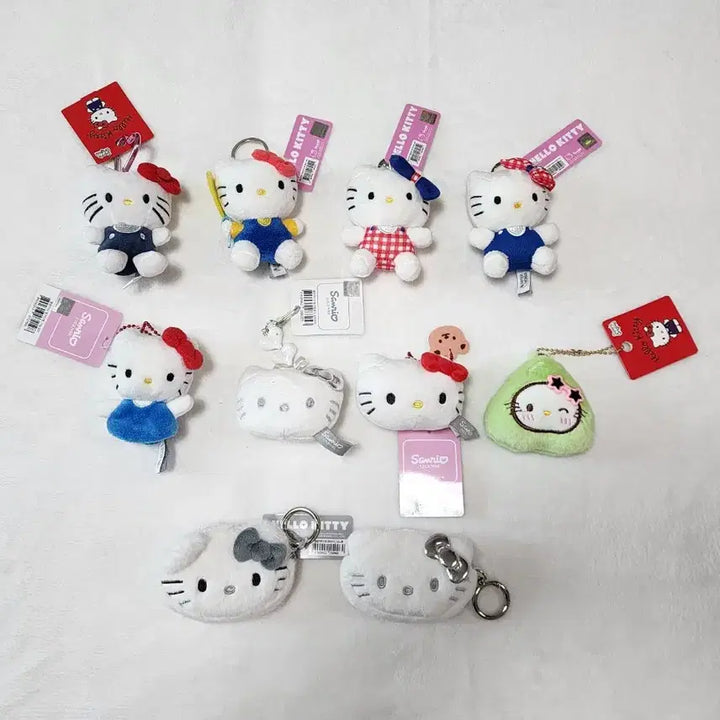 [BUNJANG] Sanrio Hello Kitty Doll Keyring Collection / [새상품]산리오 헬로키티 인형 키링 모음 풍선 빅리본 핑거 실버비즈 얼굴