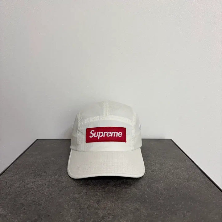 [BUNJANG] Supreme Box Logo Camp Cap White / (OS) 슈프림 박스로고 캠프캡 모자 벤틸 벤타일 화이트