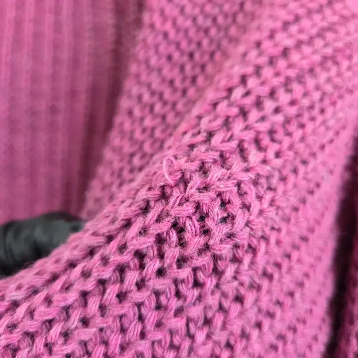 [BUNJANG] Women's Cable Knit V-Neck Sweater / 여성 꽈배기 니트 브이넥 스웨터 F