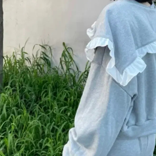 [BUNJANG] Big Collar Loose Fit Cardigan / 빅카라 맨투맨가디건