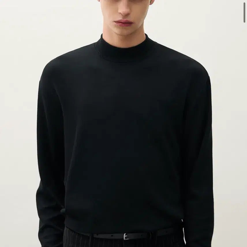 [BUNJANG] Drewfit Mock Neck T-shirt Black XL / [새상품] [서강준 착용] 드로우핏 모크넥 티셔츠 블랙 XL 새상품