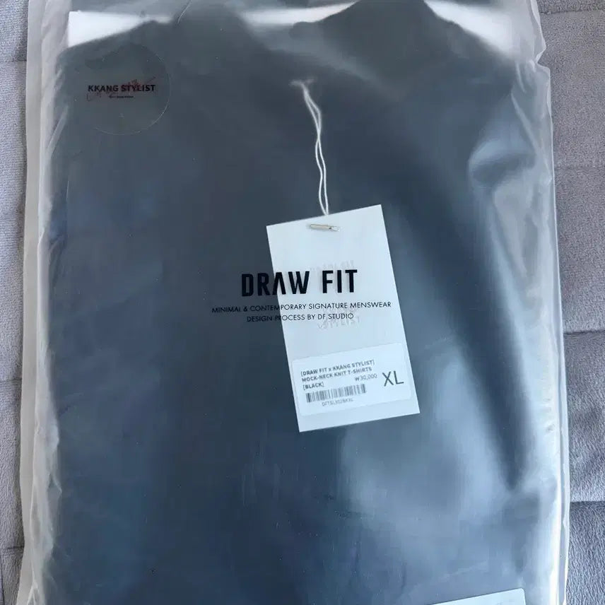 [BUNJANG] Drewfit Mock Neck T-shirt Black XL / [새상품] [서강준 착용] 드로우핏 모크넥 티셔츠 블랙 XL 새상품