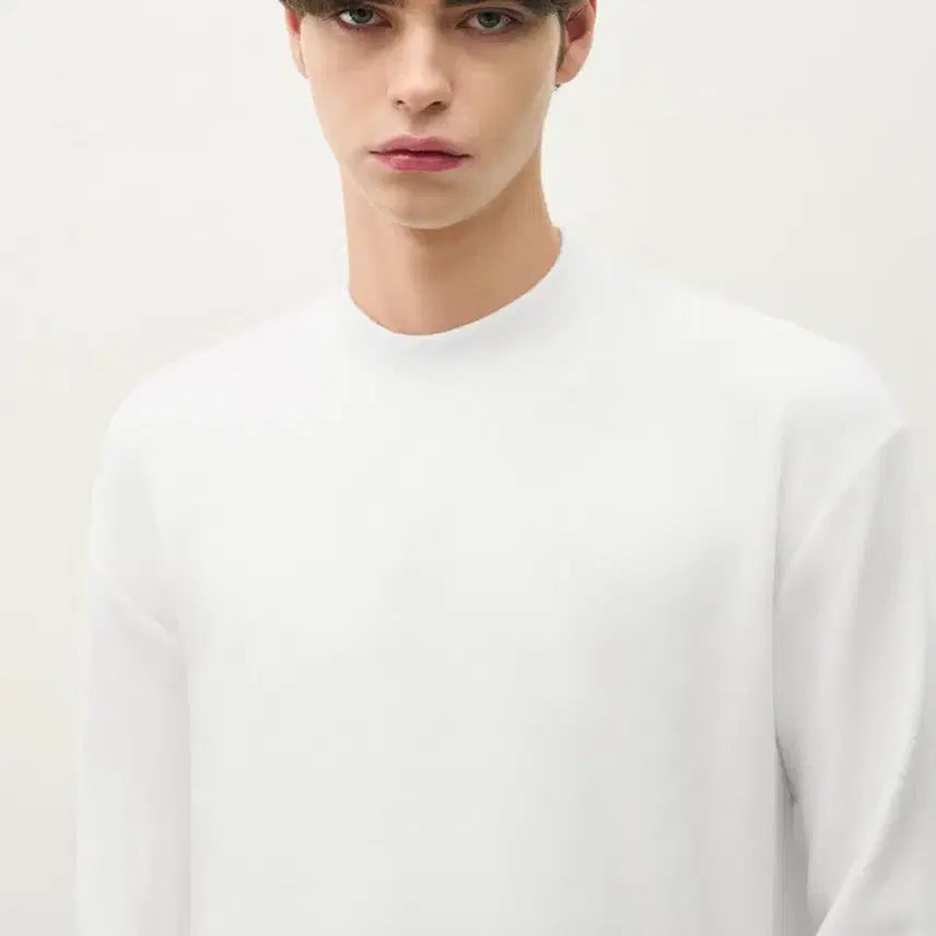 [BUNJANG] Drawfit Mock Neck T-shirt Off White L / [새상품] [서강준 착용] 드로우핏 모크넥 티셔츠 오프화이트 L