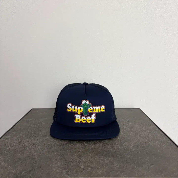 [BUNJANG] Supreme 6-Panel Cap Navy / (OS) 슈프림 6패널 볼캡 모자 비프 네이비