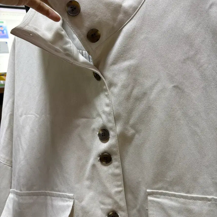 [BUNJANG] Ivory Pocket Jacket Outerwear / 아이보리 컬러 포켓 자켓 아우터