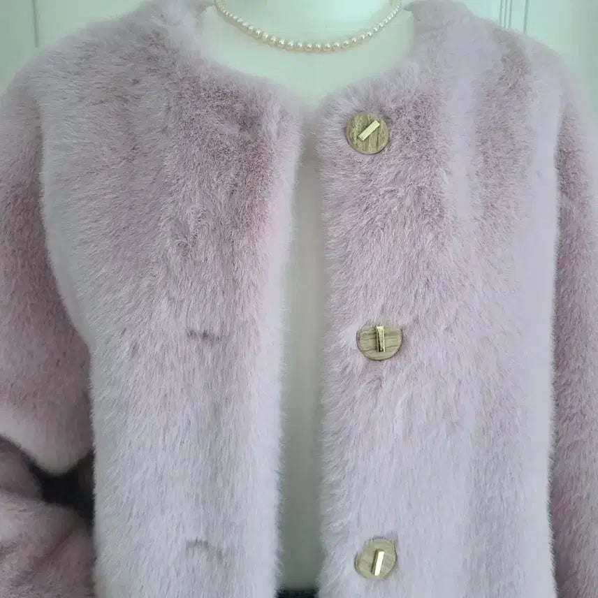 [BUNJANG] Mink Eco-Fur Round Jacket / 밍크 에코퍼 가오리핏 라운드 자켓