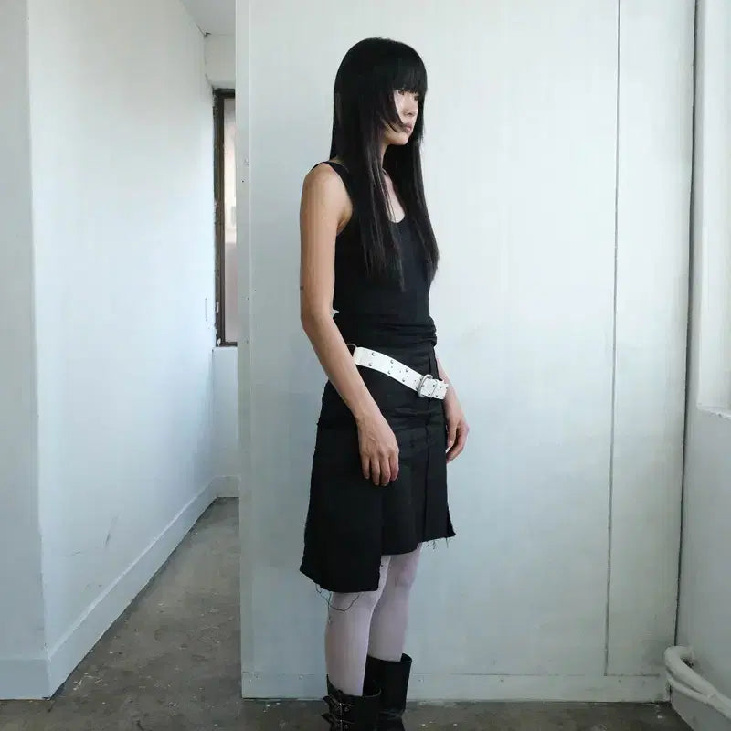 [BUNJANG] Sunjae WING SKIRT IN BLACK M / 순지 WING SKIRT IN BLACK M