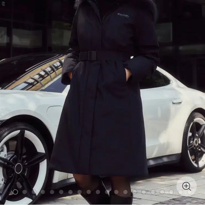 [BUNJANG] Discovery Belt Long Padded Jacket / 신상 디스커버리 벨트 롱패딩(새상품)