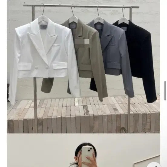 [BUNJANG] Adel Minimal Oversized Cropped Jacket / 아델 미니멀 오버크롭자켓