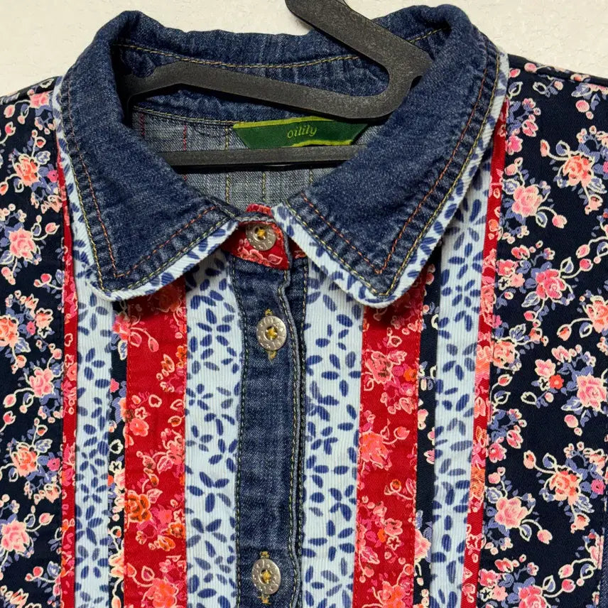 [BUNJANG] O'Lilly Patch Denim Dress / 오일릴리 패치 데님 원피스 176