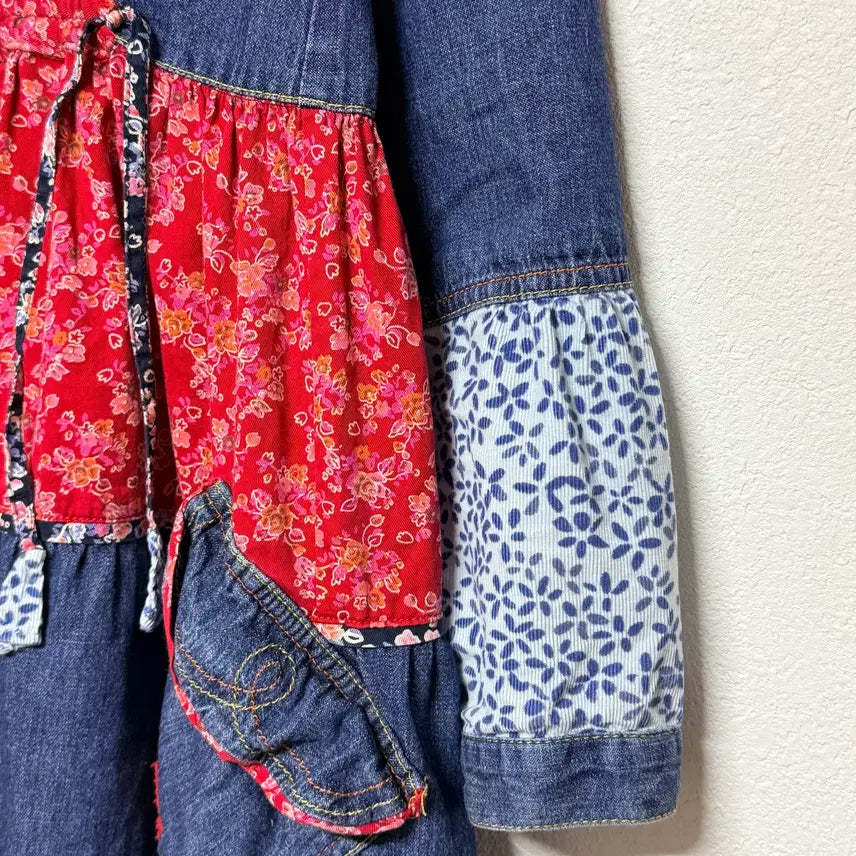 [BUNJANG] O'Lilly Patch Denim Dress / 오일릴리 패치 데님 원피스 176