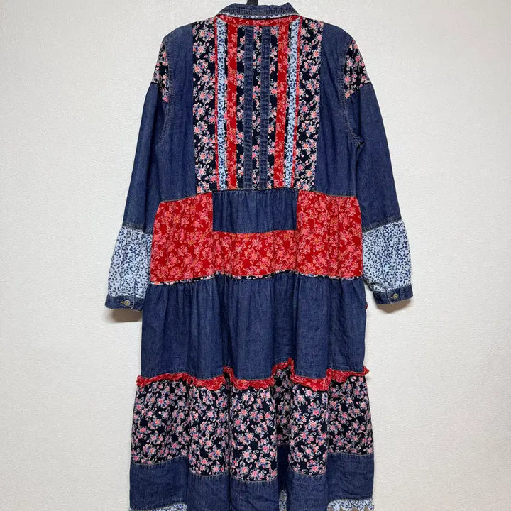 [BUNJANG] O'Lilly Patch Denim Dress / 오일릴리 패치 데님 원피스 176